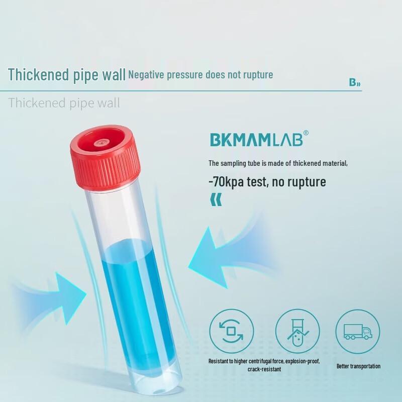 BKMAMLAB PP Self-Standing Centrifuge Tubes, 10mL
