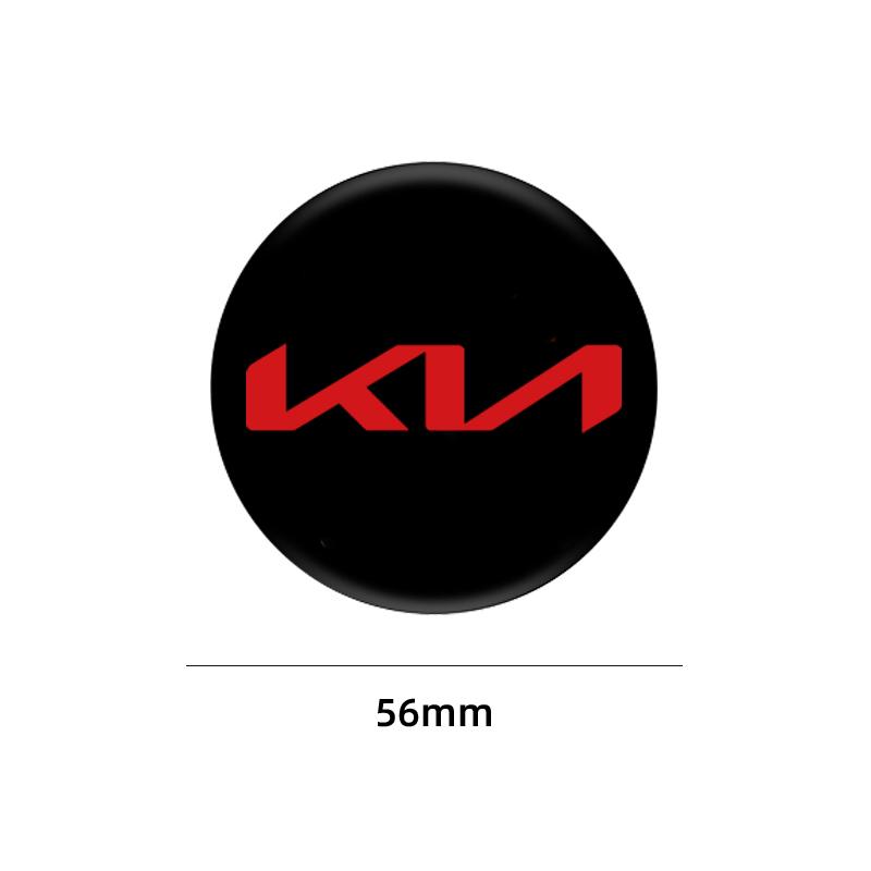 AADS1 4Pcs 56mm Car Wheel Hub Center Cap Emblem Badge Stickers For Kia Rio 2 3 K3 K5 Ceed Sportage Picanto Sorento Soul Accessories