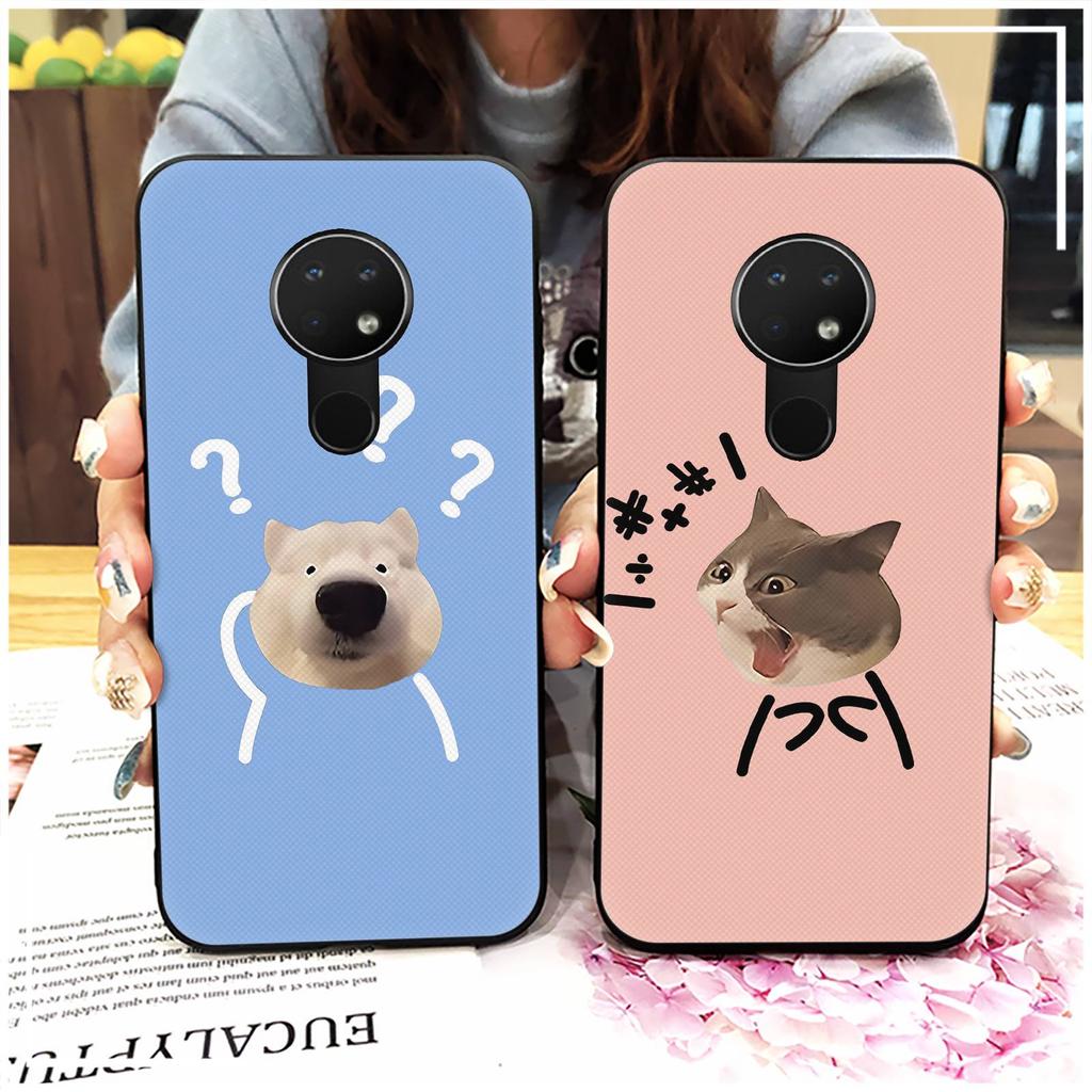 Back Cover Anti-knock Phone Case For Nokia 6.2/7.2 Couple Phone Pouch Protective Cute Full Wrap Fashion Design Durable