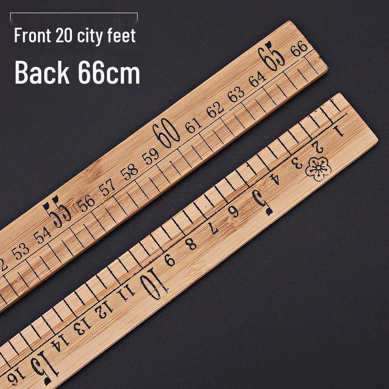 Бамбуковая линейка 30 см для шитья и пошива одежды