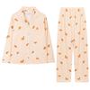 Women's Spring and Fall Pajamas Homewear Collection Women's Long Sleeve Pants Pajamas Girls Cartoon Casual Pajamas Homewear