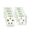 8 Pieces Life Cycle Chart A4 Cycles Bulletin Board Visual Educational Poster with Border