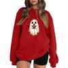 Женские повседневные модные толстовки с длинным рукавом и круглым вырезом с принтом Хэллоуина, пуловер, топ