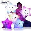 Smiley Luminous Pillow Christmas Toy Led Light Pillow Plush Pillows Colorful Stars Kids Toys