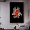 Fish, Prints On Canvas, Entrance Painting, Abstract Poster with Goldfish, Modern Home Decor for the Bedroom