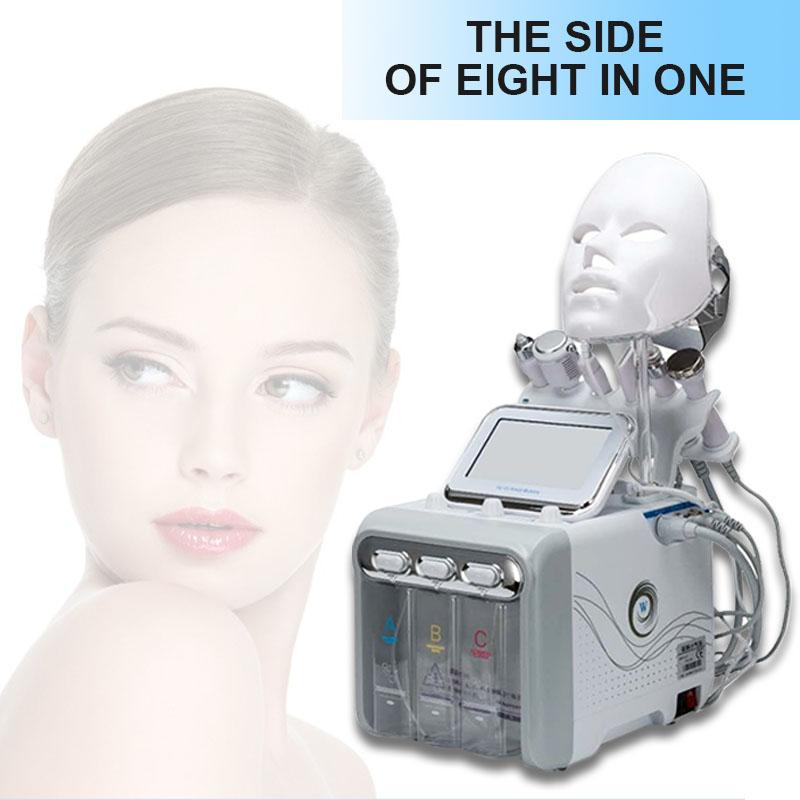 NewH2O2 6 в 1 портативная гидродермабразия для ухода за кожей, косметическая машина, струя кислорода, гидроалмазный пилинг, микродермабразия