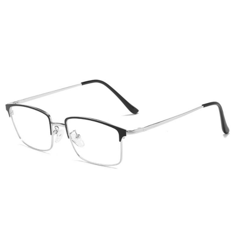 Student Nearsighted Eyeglasses For Women Metal Full Frame Square Myopia Eyeglasses With Prescription 0 -0.5 -0.75 To -6