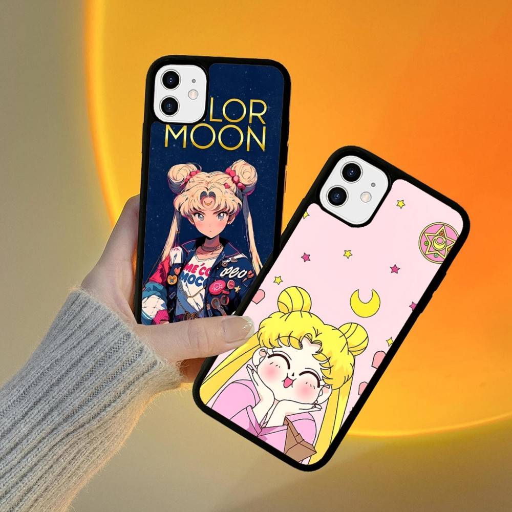 S-Sailors Anime Moon For IPhone 17 16 Pro Max Air 15 14 13 12 Mini Plus 11 Hard PC+TPU Phone Back Cover