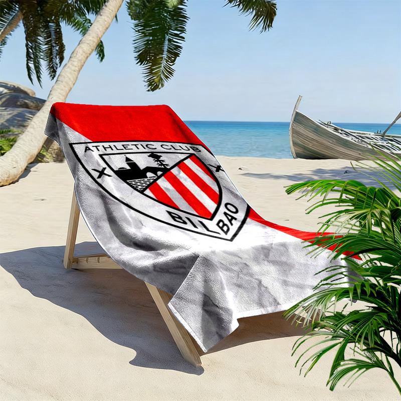 Athletic Club de Bilbao Print Beach Towel, Large Soft Quick Dry Towel for Beach Camping Swimming