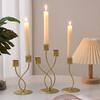 1 Piece Metal Style Candle Holders Simple Golden Wedding Decoration Bar Party Living Room Home Decor Candlestick