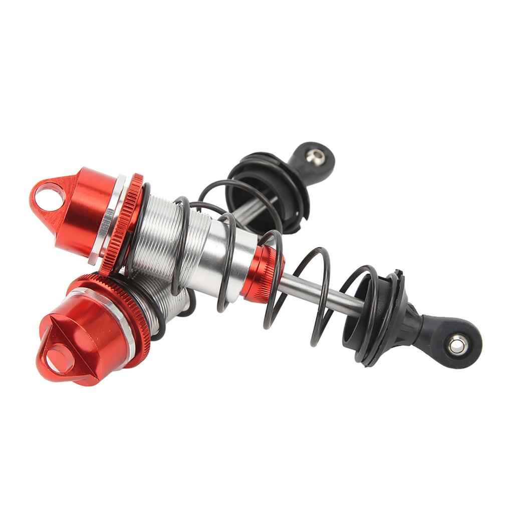 2Pcs RC Car Shock Absorber Aluminum Alloy Balancing Drive High Elasticity RC Front Shock Damper for ARRMA 1 7 1 8 Red