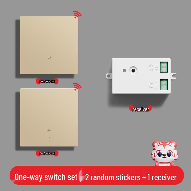 Умный беспроводной выключатель света с двойным управлением - Не требует проводки, 220В, система удаленного управления "мастер-ведомый"