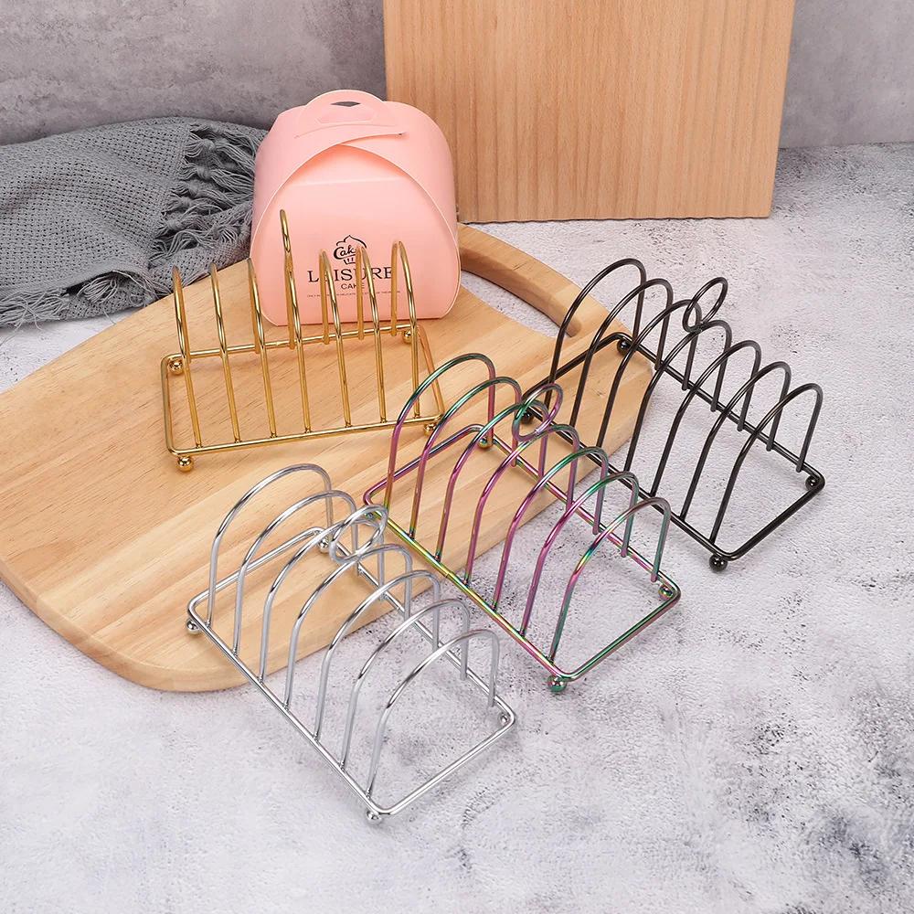 Многофункциональная полка из нержавеющей стали Стойка для хлеба Квадратная стойка для демонстрации пакетов и нарезок Книжная полка Бытовые инструменты