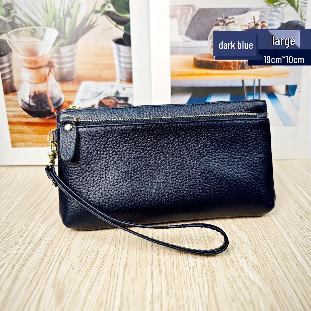 Женский многофункциональный кошелек-клатч на запястье из натуральной кожи в корейском стиле