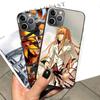 Чехол для iPhone 16 15 Plus 14 13 12 11 Pro 8 7 6S 6 SE 5S X XR XS Max Realme C30 C33 C31 9I Black Sofe Cover WI56 Anime Bleach