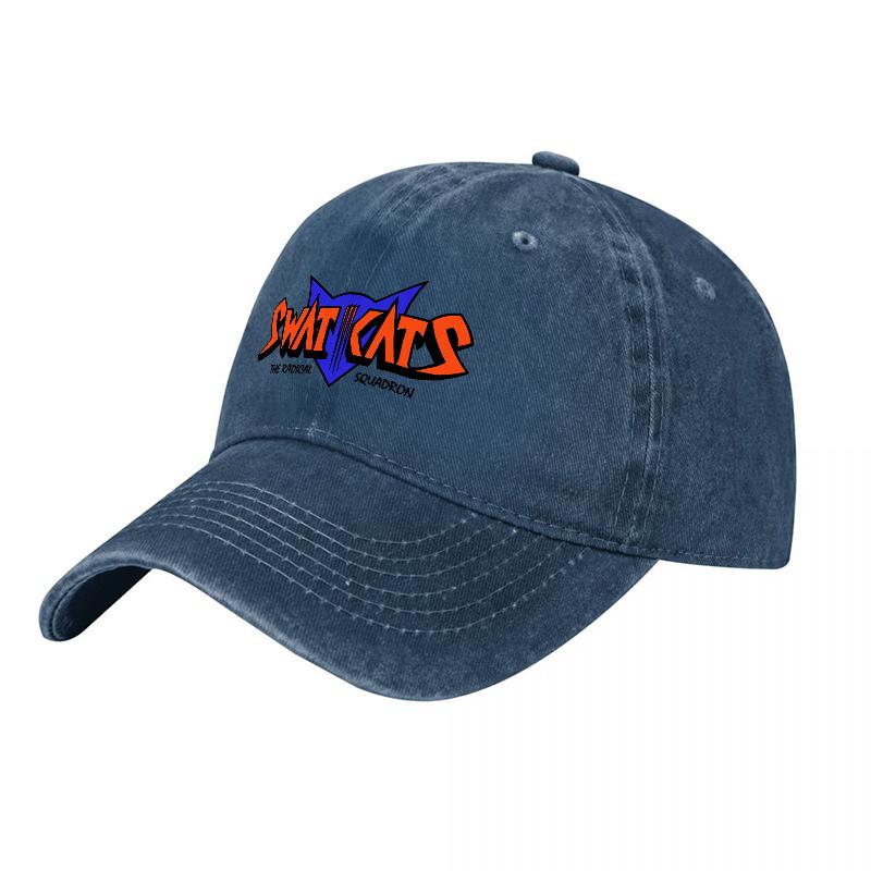 Swat Cats Logo Washed Cotton Baseball Cap Adjustable Fit Classic Design For Daily Wear And Fan Apparel Stylish Outdoor Accessory