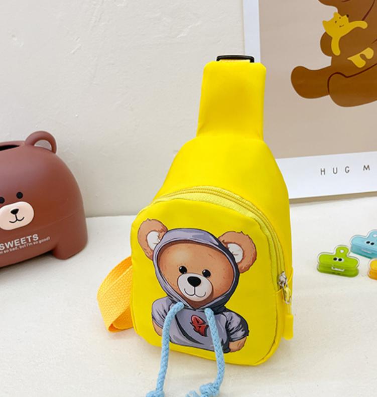 Teddy Bear Mini Bag Sling Bag Elementary School Bag Cell Phone Storage Cross Bag