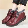 New Autumn and Winter Women's Warm Short Boots Plus Velvet Thick Embroidered Women's Warm Shoes