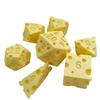 7 шт. D4 D8 D10 Гранильные кости Прозрачный пластик Многогранные кости Для вечеринки Семейная игра Кости Образовательная игрушка Развлекательные кости