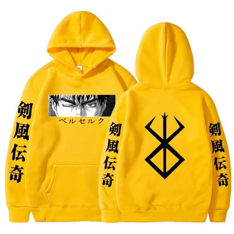 Толстовки с капюшоном Anime Berserk Hoodie Осень-Зима