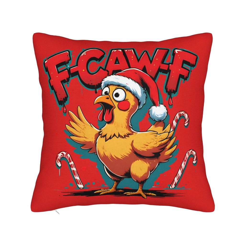 FCawF Meme Square Pillow Case Funny Black Bird Moon Cushion Cover Novelty Polyester Decor Pillowcase for Home 45x45cm
