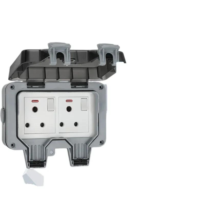 IP66 водонепроницаемая зарядная розетка ЕС водонепроницаемая брызгозащищенная наружная международная универсальная розетка, Южная Африка 15A розетка