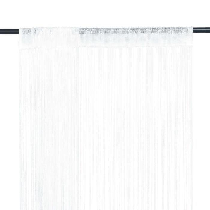 VidaXL String Curtain 2 Pcs 100 X 250 Cm White