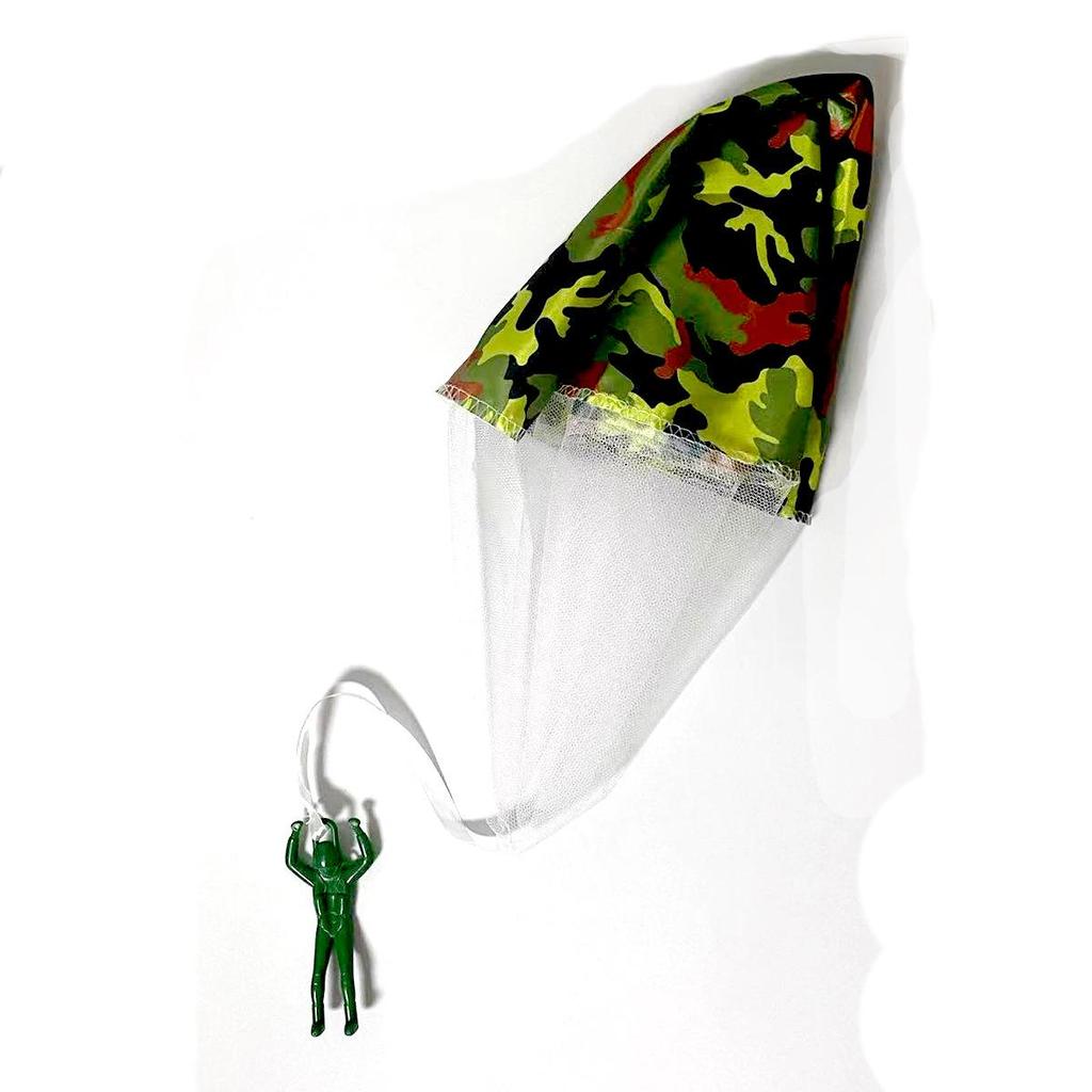 Kids' Hand-Thrown Parachute Toy Soldier for Outdoor Play