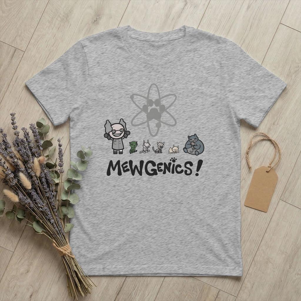 Унисекс MMewgenics Кот Милый Фан-арт Футболки Инди-игра Одежда из чистого хлопка Потрясающие футболки с коротким рукавом и круглым вырезом 6XL Футболки