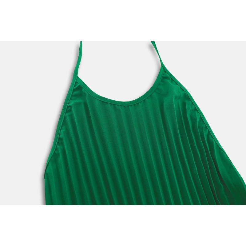 Women's A Hem Pleated Dress Beach Vacation Long Dresses