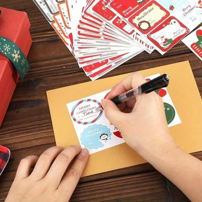 1-30 Пакетов Наклейки Счастливого Рождества Подарки Упаковка Пломбы Этикетки Подарок Выпечка Упаковка Именные Бирки Наклейки Конверт Канцелярский Декор