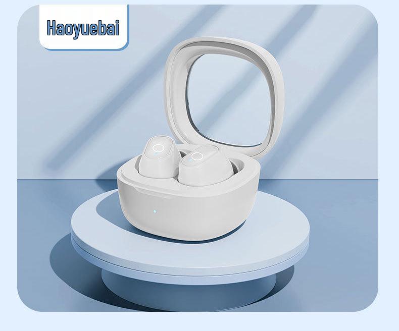 Compact Mini Dual Ear Bluetooth Earphones: Noise-Cancelling, Ultra-long Battery, Perfect for Gaming & Sports