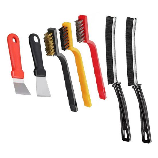 5/6/7/8 шт. Щетка для чистки с эргономичной ручкой удаляет пыль, грязь, мусор, противоскользящая рукоятка, скраббер для чистки салона дома и автомобиля