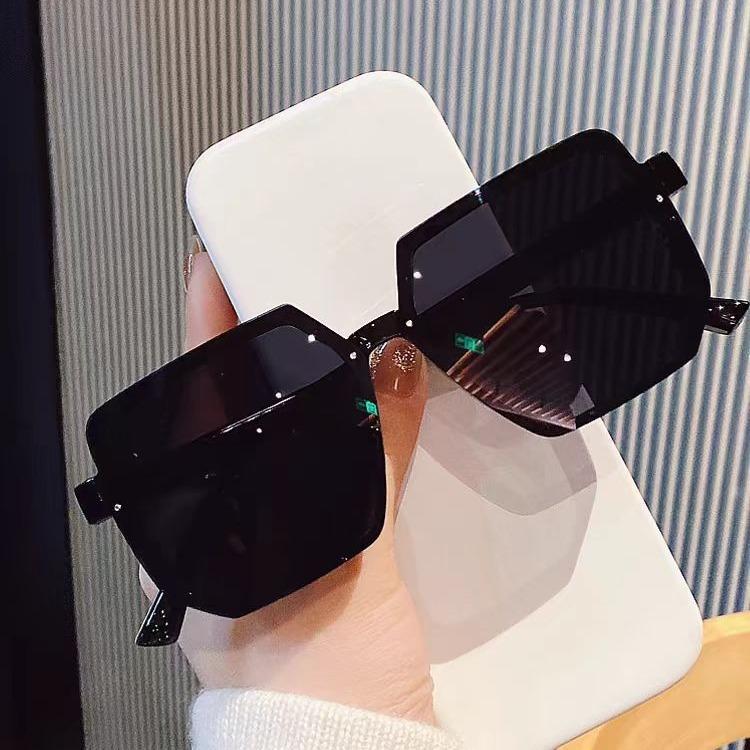 Big Frame Vintage Square Sunglasses Women Men Fashion Brand Sun Glasses Goggle Eyewear Polygon Sunglasses