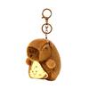Bag Hanging Capybara Keychain Cute Plush Doll Lovely Capybara Key Pendant  Jewelry Gift