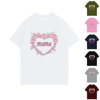 Женская футболка с круглым вырезом и короткими рукавами