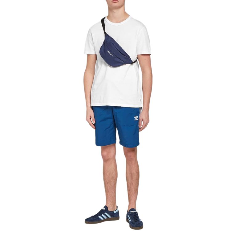adidas Спортивные шорты Originals Trefoil Stripe Мужские шорты синие DV1578