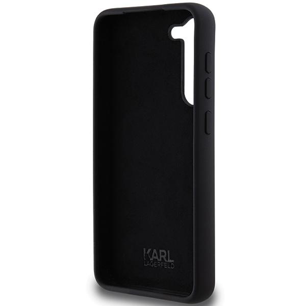 Karl Lagerfeld Klhcs24Msmhcnpk S24+ S926 Czarny/Black Hardcase Silicone Choupette Metal Pin
