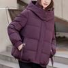 Fashion Women's Short Coats Winter Parkas Hooded Casual Loose Thick Warm Outerwears Women Jackets