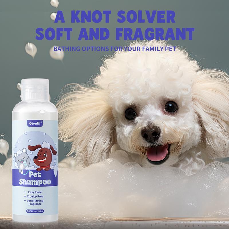 Pet Shampoo Easy Rinse Long Lasting Deep Cleaning Deodorizing Fragrance Cruelty Free For Home Pet Grooming And Bath Use