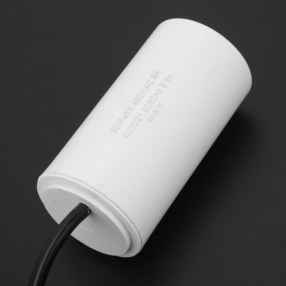 450V CBB60 Motor Running Capacitor Wire Lead Motor Starting Capacitor Motor Start Applications