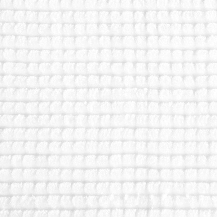 Tapis de bain "Chenille" 50 x 80 cm Atmosphéra - Chenille Blanc