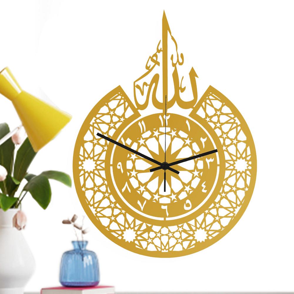 Настенные часы Современные металлические настенные часы Декор Бесшумные Рустикальные Стильные Бытовой Орнамент Для Холла Спальни Фермерского Дома Школ