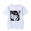 Manga Junji Ito Print Women's T-Shirt Summer Short-Sleeved Japanese Anime Harajuku Casual T-Shirt Funny Unisex Top Tee Female