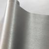 50cmx300cm Silver Brushed Aluminum Vinyl Wrap With Air Release Bubble Free Car Motorbike Sticker