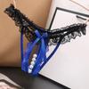 Ladies Babydoll Briefs String Pearl Massage Panties Lace Thong Sexy Women's Thong Bow Cute Home Underwear