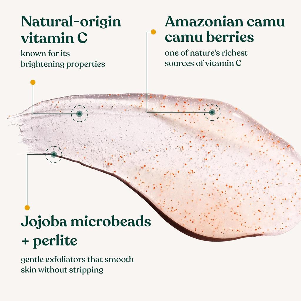 The Body Shop Очищающий полироль для лица Vitamin C Daily Glow 100 мл Отшелушивающее средство для умывания для тусклой уставшей кожи Сияние