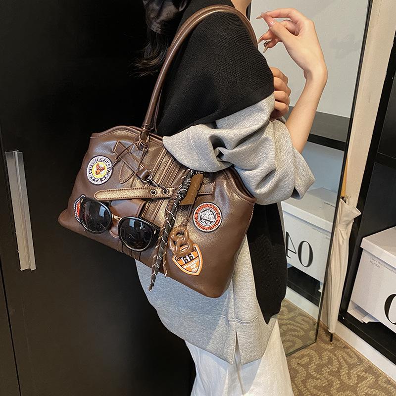 2024 Женская универсальная сумка-тоут в студенческом стиле большой вместимости