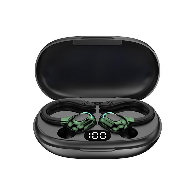 Wireless TWS Bluetooth Earphones: Noise-Cancelling, Over-Ear, Sweatproof, with Charging Case for Sports