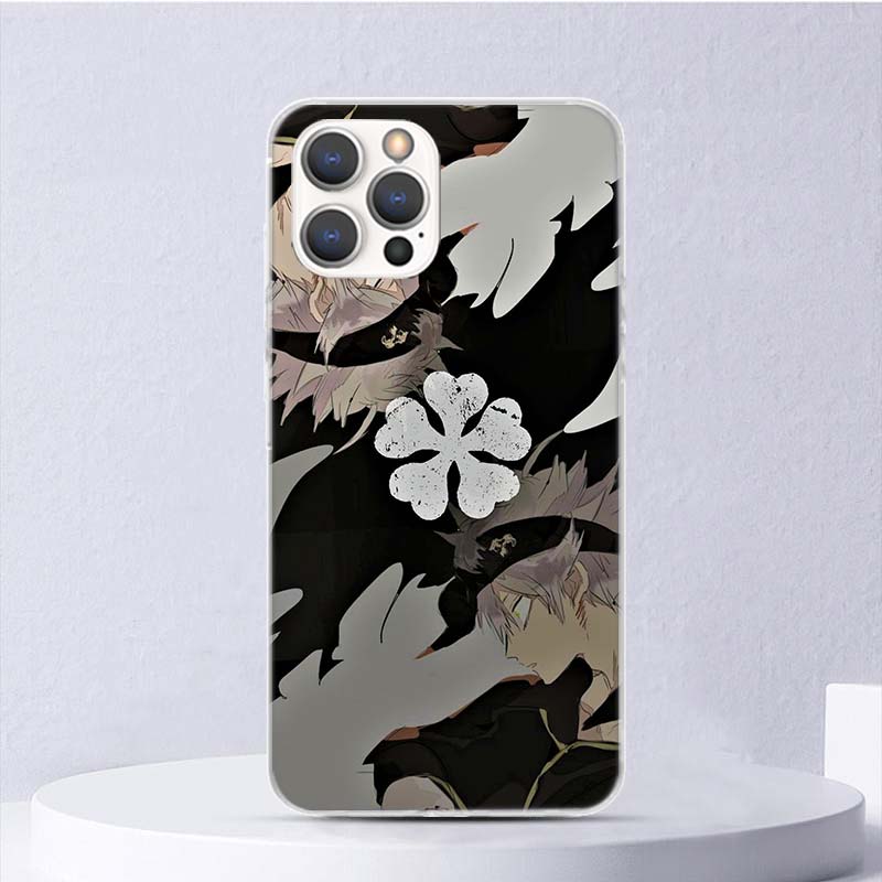 Мягкий чехол Black Clover Asta Anime для iPhone 11 12 13 Mini 14 Pro Max Apple Phone Cover X XS XR SE 7 Plus 8 + 6 6S 5S Funda Coqu